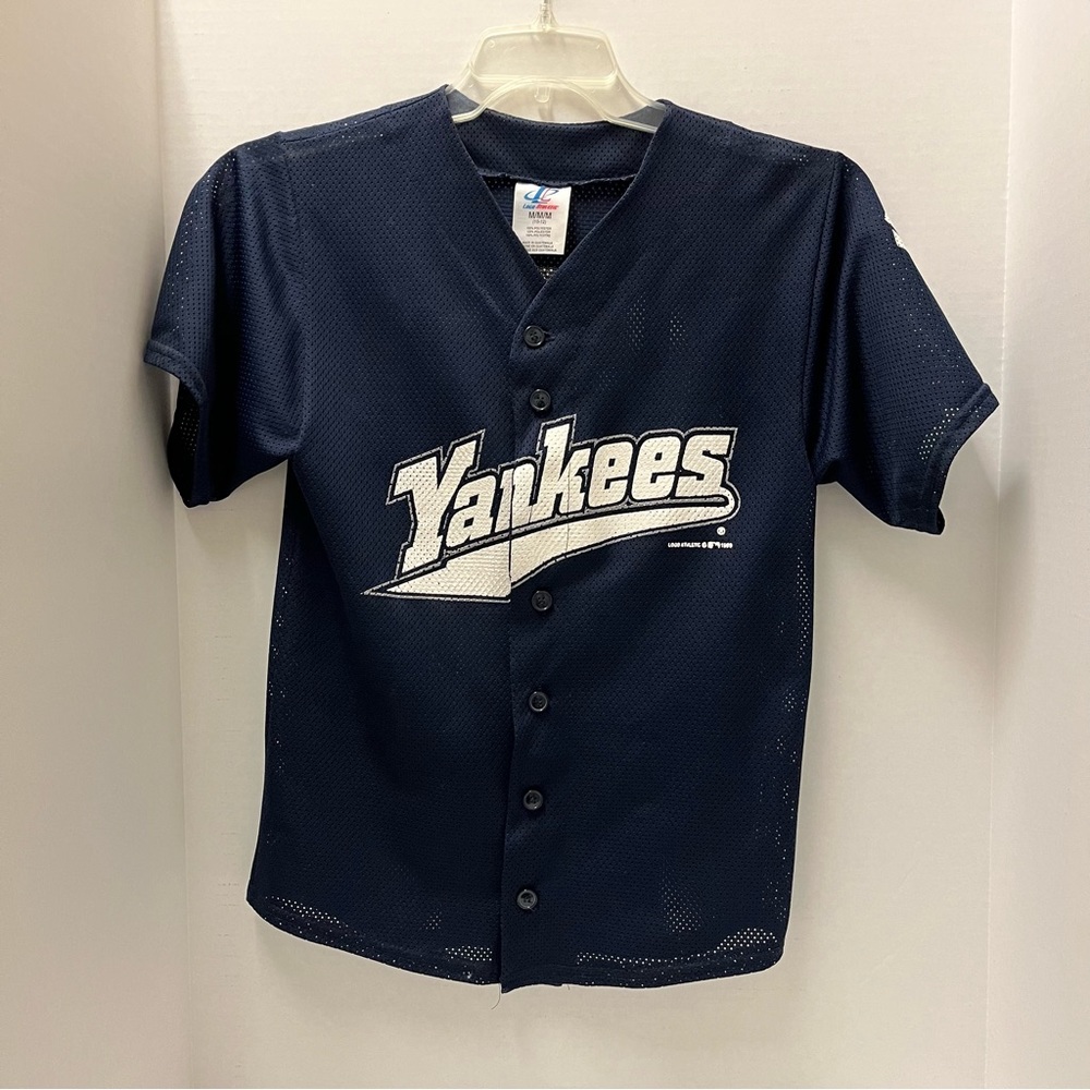 Yankees Jeter Youth M Mesh Button Down T-